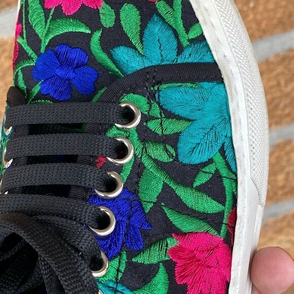 Joshua Sanders embroidered sneakers size 7 - Picture 7 of 12